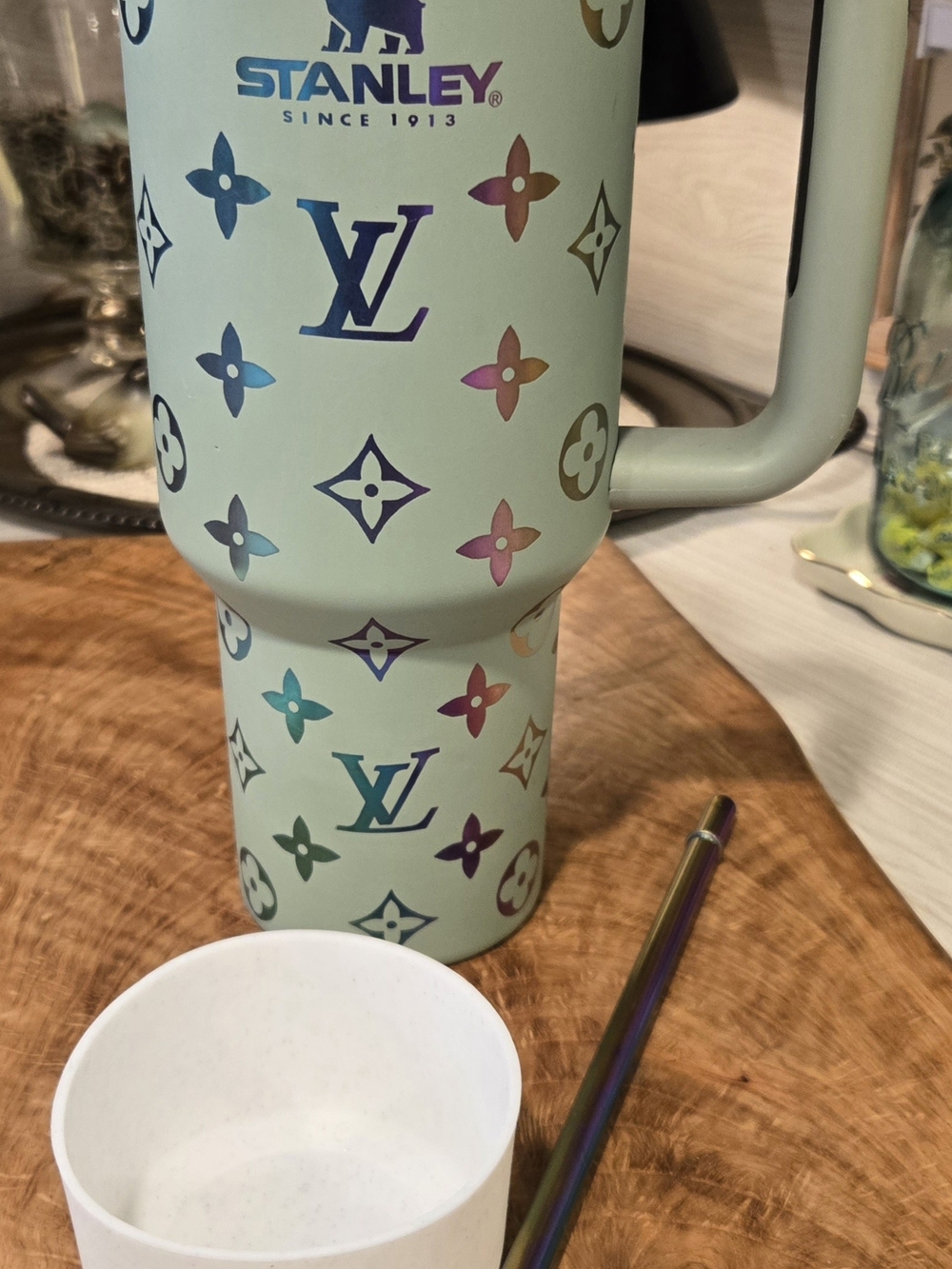 Stanley LV Collaboration Mint Green Insulated Travel Mug - Picture 3 of 8